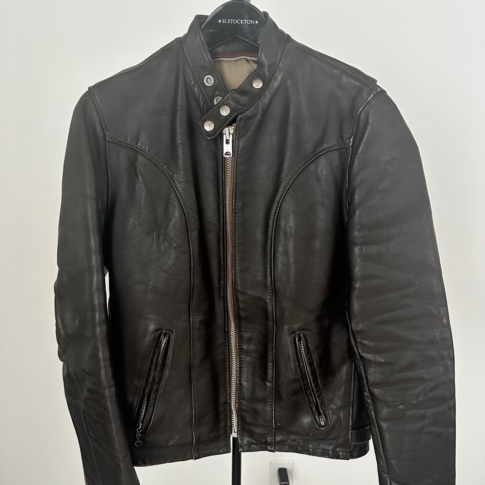 Schott NYC Vinatage Cowhide Leather Motorcycle Jacket